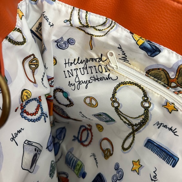 Hollywood Intuition by Jaye Hersh Orange Handbag - Picture 9 of 10